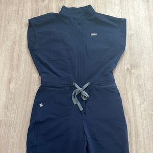 Navy blue Figs jumpsuit xs
